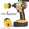 Drill Brush Power Scrubber By Useful Products 5 in W 5 in L Brush, Yellow Y-L-2M-QC-DB - alternate 6